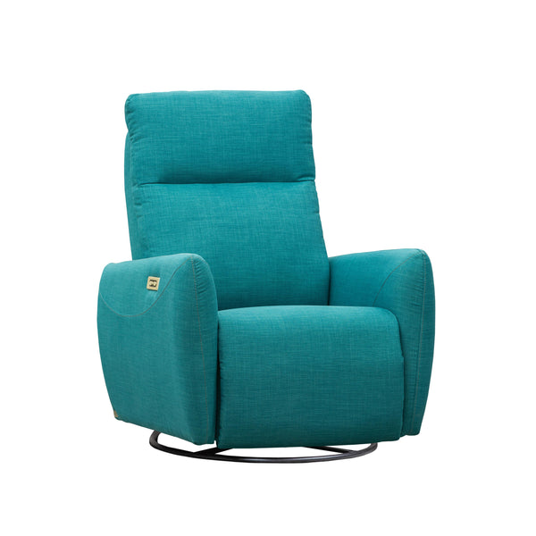 Elran Relaxon Power Glider Rocker Fabric Recliner Relaxon L0832-MEC-GL-OPH Power Glider Rocker w/ Adj. Headrest IMAGE 1