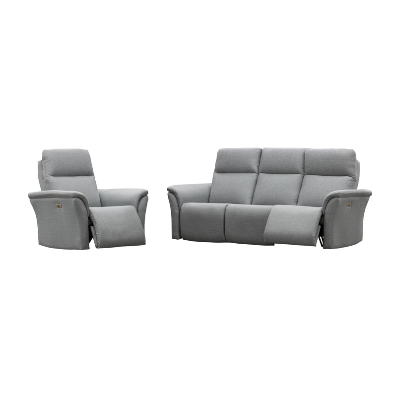 Elran Ryder Fabric Recliner with Wall Recline Ryder 40982-MEC-01-R Wall Hugger Recliner with Adjustable Headrest IMAGE 2