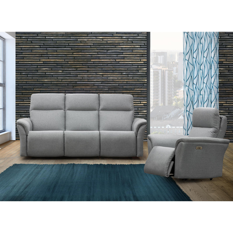 Elran Ryder Fabric Recliner with Wall Recline Ryder 40982-MEC-01-R Wall Hugger Recliner with Adjustable Headrest IMAGE 3