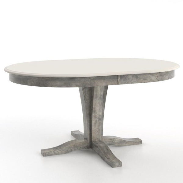 Canadel Oval Gourmet Dining Table with Pedestal Base TOV042628008AVRAF/BAS01000NA08AVR IMAGE 1