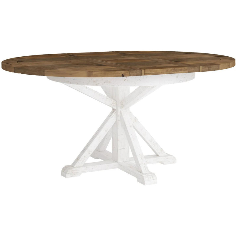 LH Imports Round Provence Dining Table with Pedestal Base PVN013S IMAGE 2