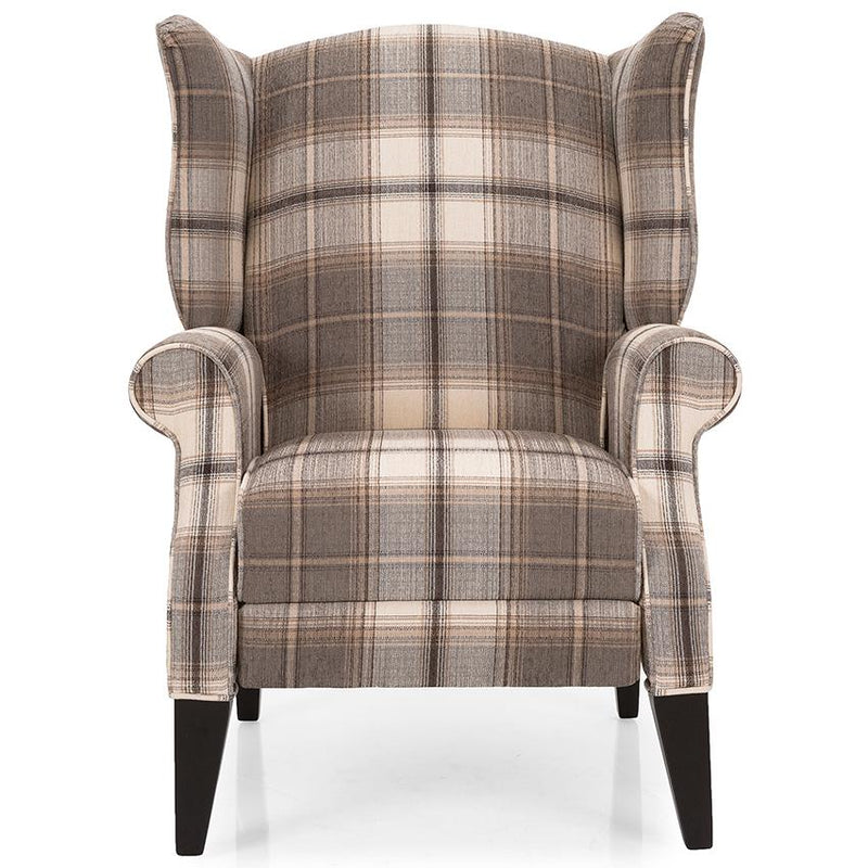 Decor-Rest Furniture Fabric Recliner 2220 Wing Chair IMAGE 2