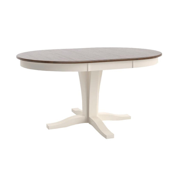 Canadel Round Gourmet Dining Table with Pedestal Base TRN042421980AVRD1/BAS01000NA80AVR IMAGE 1