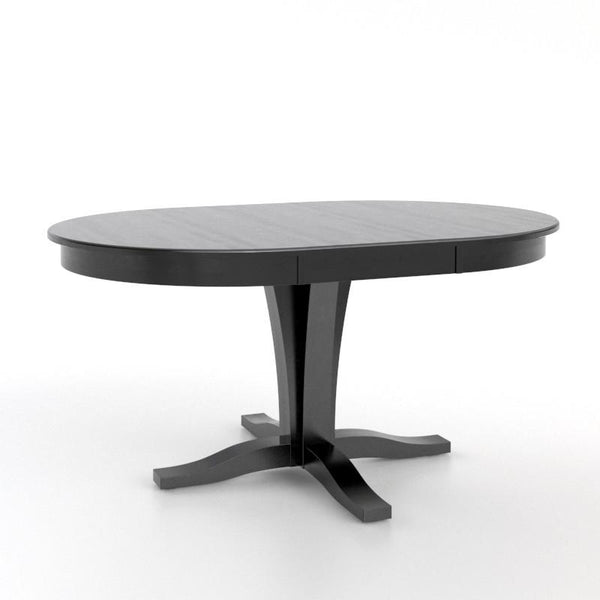 Canadel Round Gourmet Dining Table with Pedestal Base TRN042420505MVRD1/BAS01000NA05MVR IMAGE 1