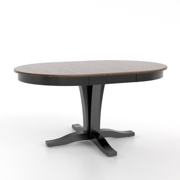 Canadel Round Gourmet Dining Table with Pedestal Base TRN042421963MVRD1/BAS01000NA63MVR IMAGE 1
