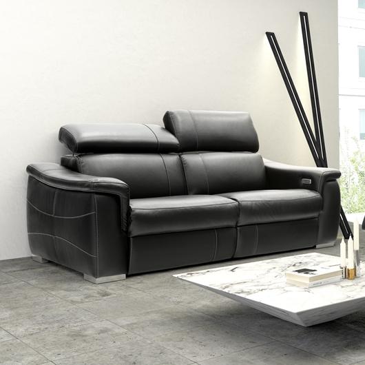 Fornirama Power Reclining Leather Look Sofa 3485 Reclining Sofa IMAGE 1
