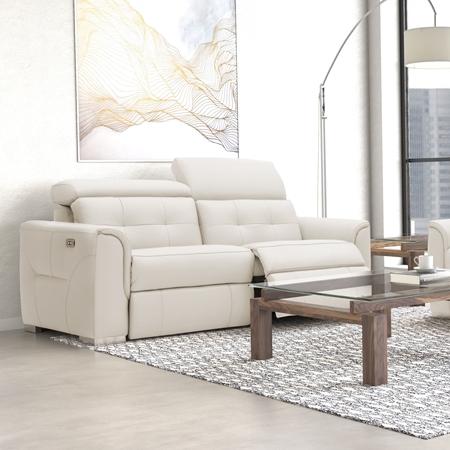 Fornirama Power Reclining Leather Sofa 4617 Reclining Sofa IMAGE 1