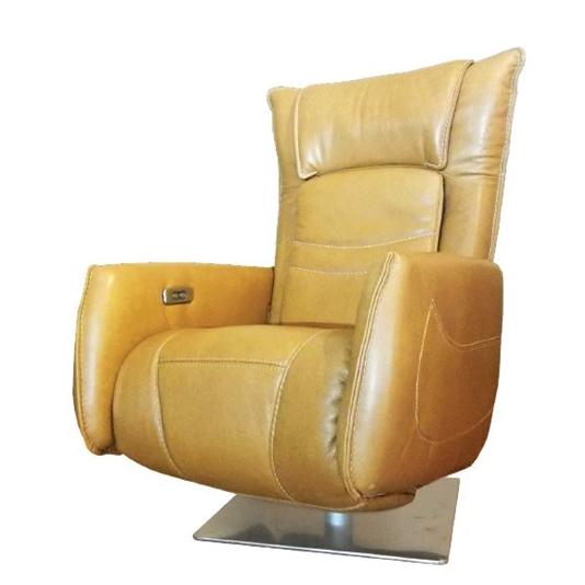 Fornirama Power Swivel Leather Recliner 70BRC Recliner IMAGE 1