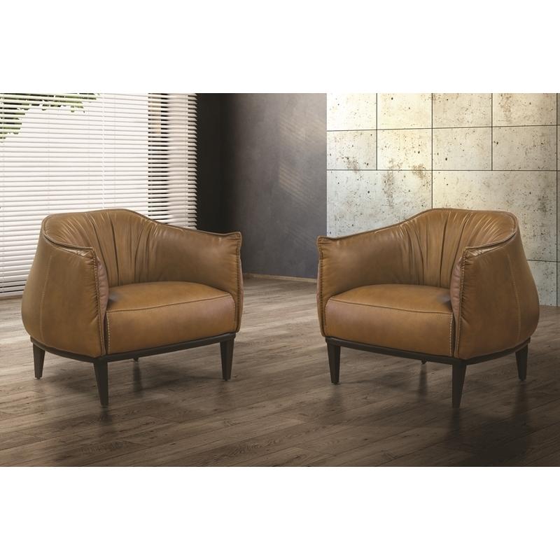 Fornirama Stationary Leather Accent Chair 567 Accent Arm Chair IMAGE 2