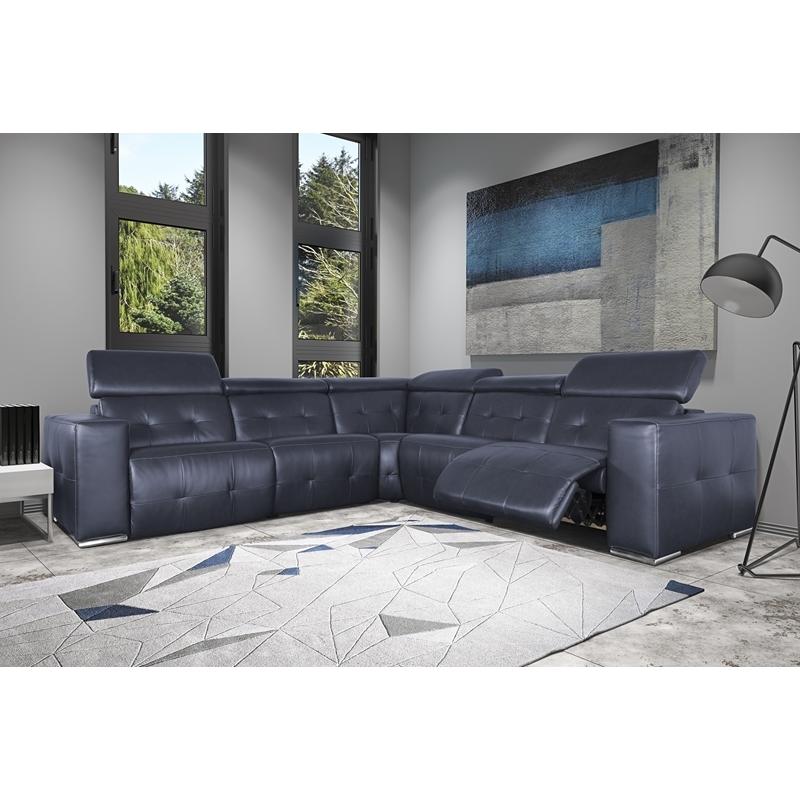 Fornirama Power Reclining Leather 5 pc Sectional 3310 Sectional IMAGE 1