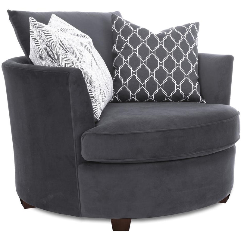 Decor-Rest Furniture Stationary Fabric Chair 2992 46" Chair - Grey IMAGE 1